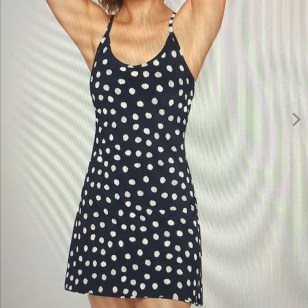 ISO SMALL polka dot outdoor voices exercise dress